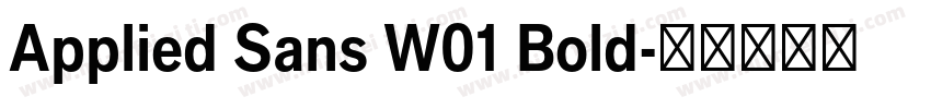 Applied Sans W01 Bold字体转换